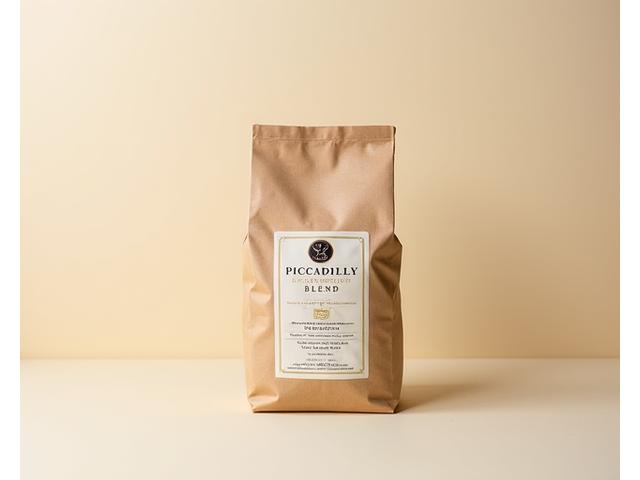 Packaging for Piccadilly Blend coffee beans